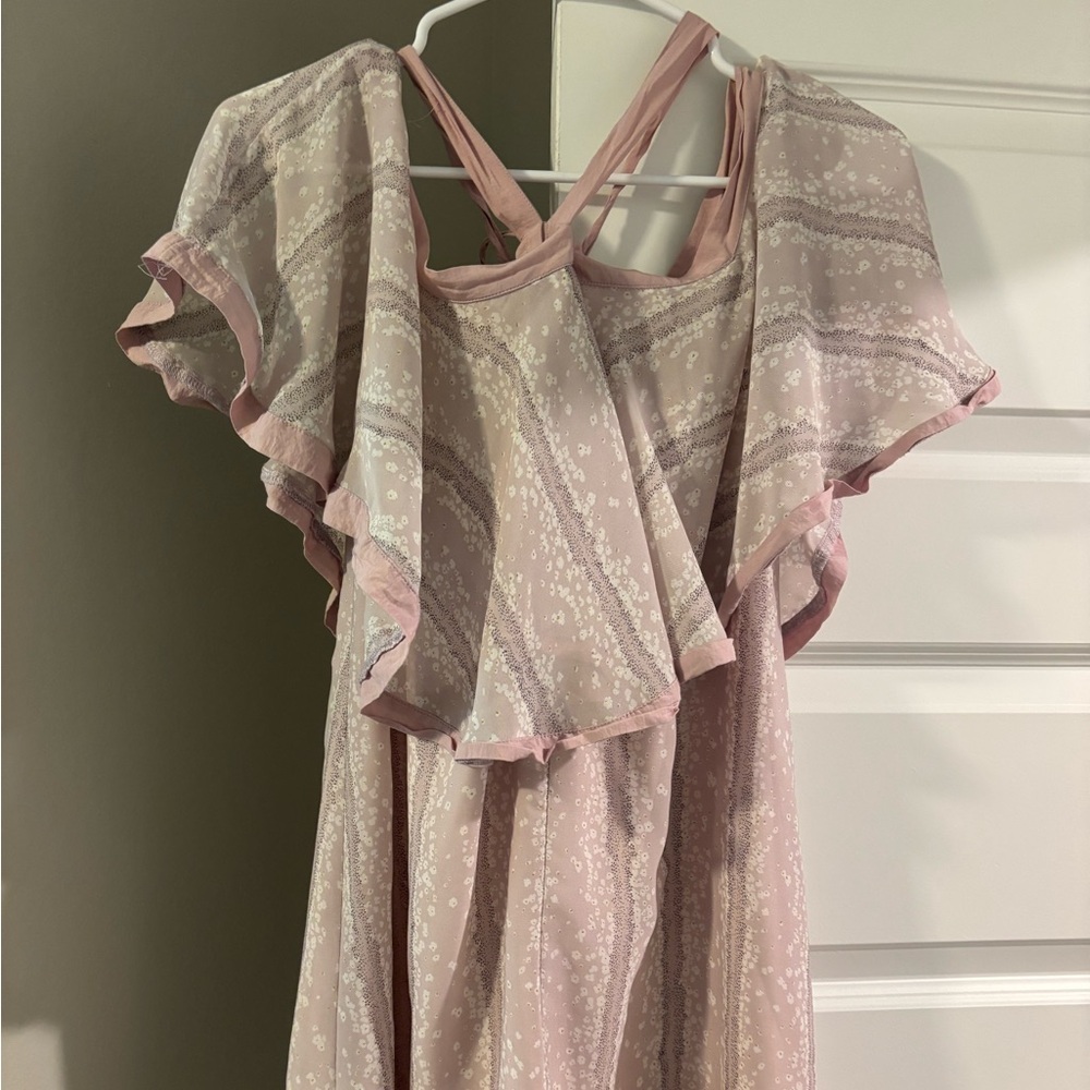 Pink Ruffled Dress